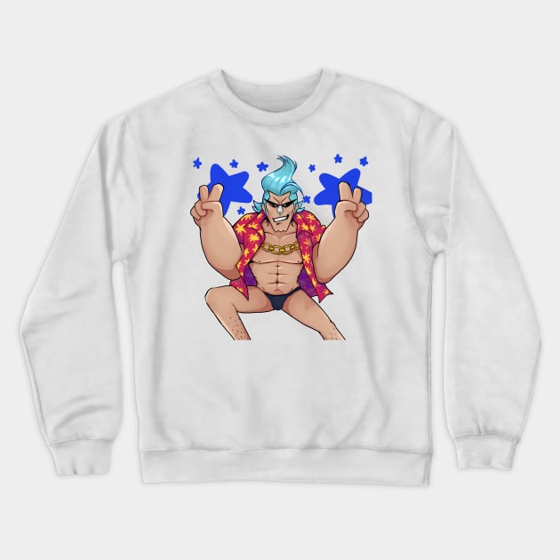 Cool Guy Frankie Crewneck Sweatshirt by Catbumsy